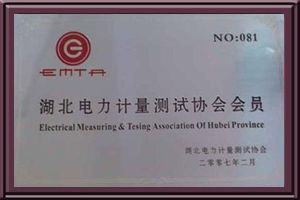 计量测试协会证书
